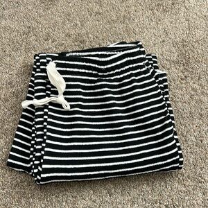 Black striped lounge pants